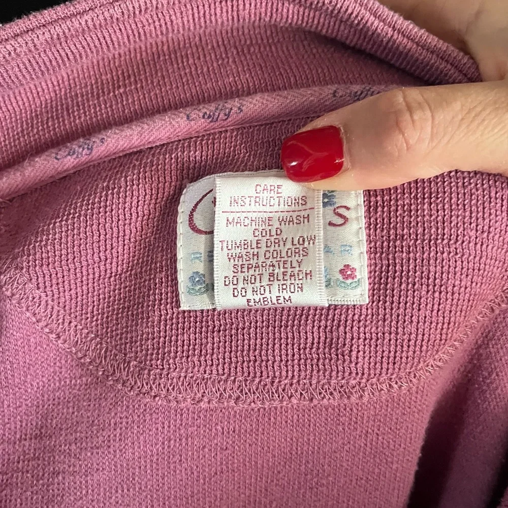 Vintage NEWPORT 1/4 button mock neck sweatshirt embroidered Cuffy’s Resortwear L - Picture 12 of 12